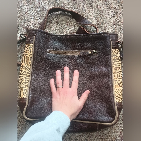 Myra Leather & Hairon Bag - Picture 8 of 10